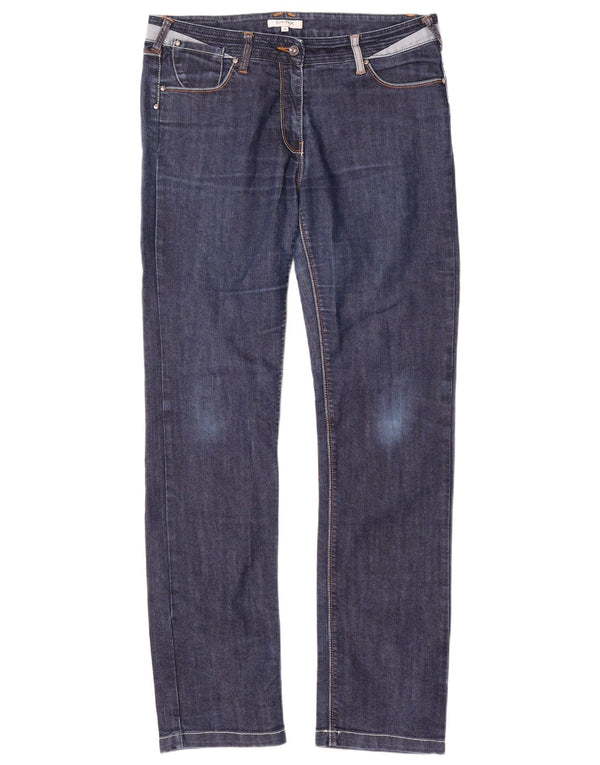 Blugi drepti pentru femei Geox Respira IT 46 Large W32 L32 Bumbac bleumarin