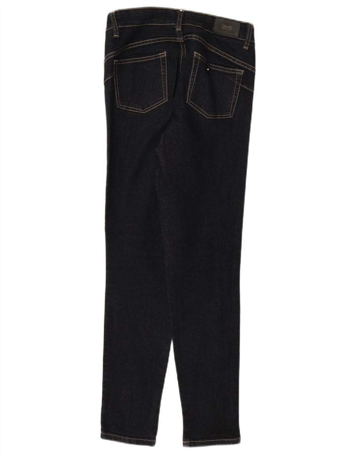 Blugi skinny pentru femei Liu Jo W30 L29 bleumarin