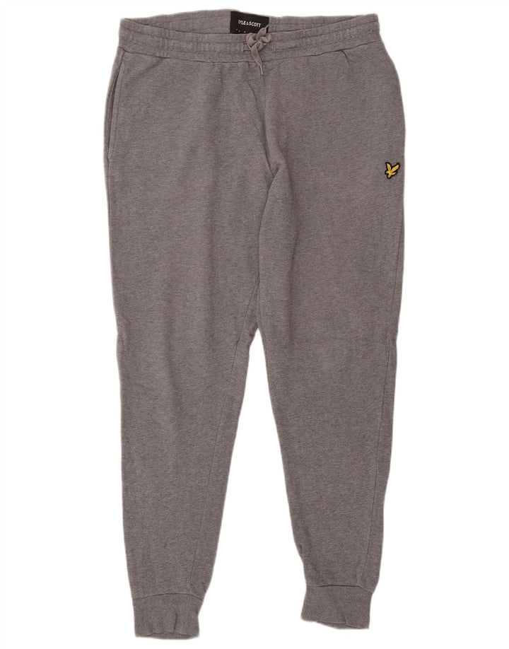LYLE & SCOTT Pantaloni de trening pentru bărbați Joggeri mari, gri, bumbac