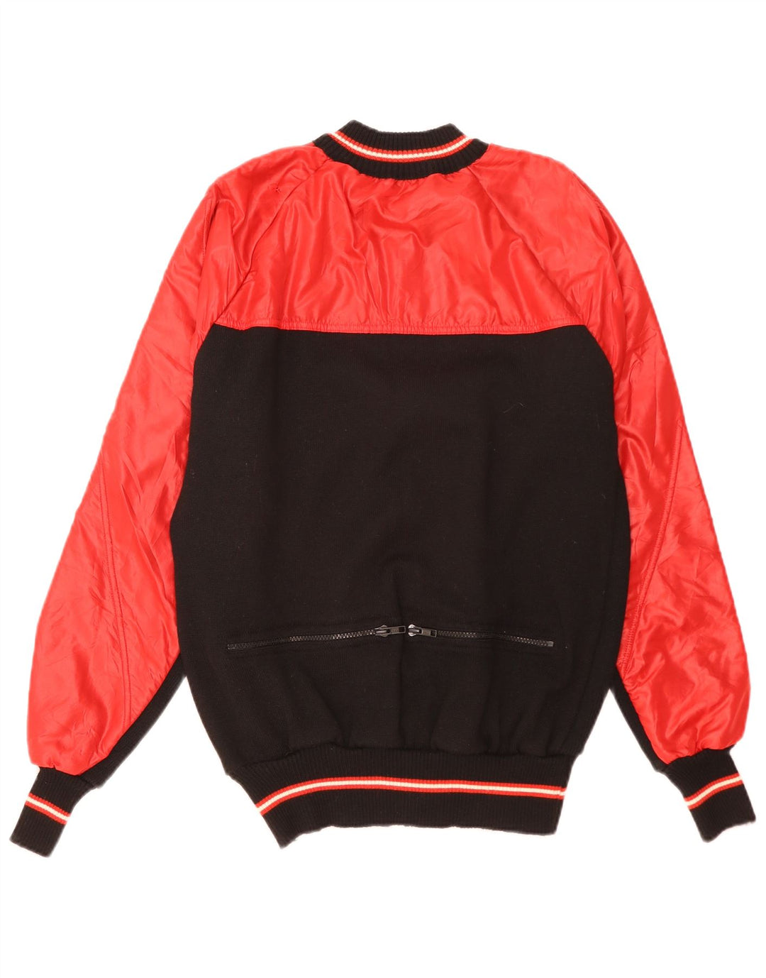 Jachetă Bomber pentru bărbați Santini UK 38 Lână color bloc de culoare roșie medie