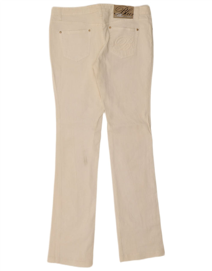 Blumarine Blumarine Slim Bootcut Blumarine W30 L35 Bumbac Alb