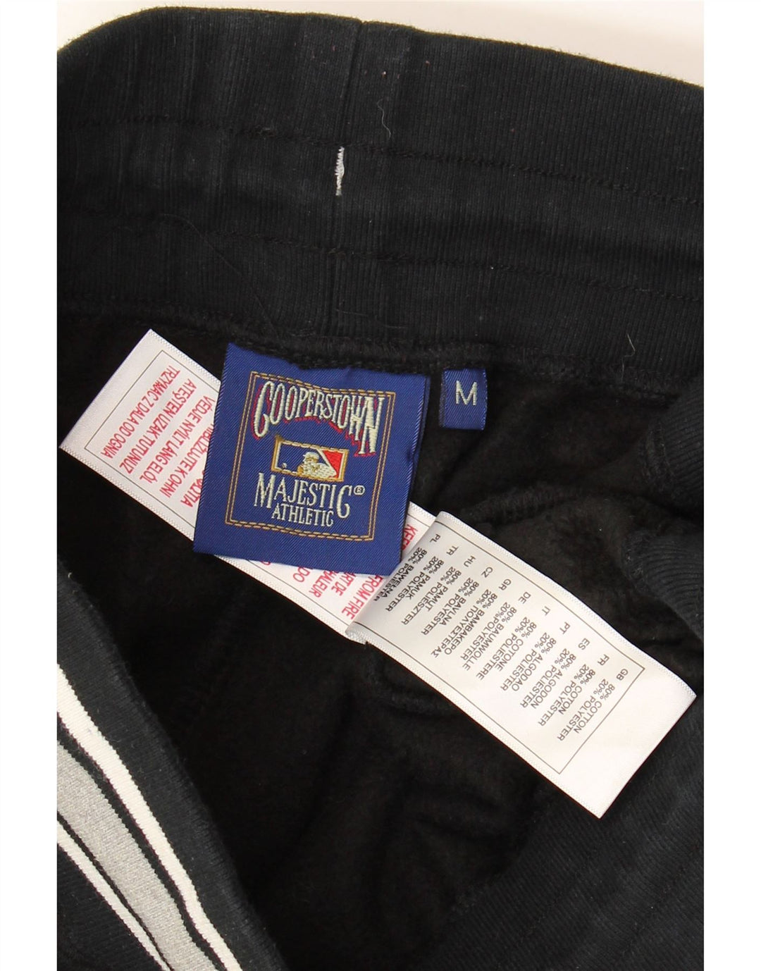 Pantaloni de trening Majestic pentru bărbați New York Yankees Pantaloni de jogging Medium Black