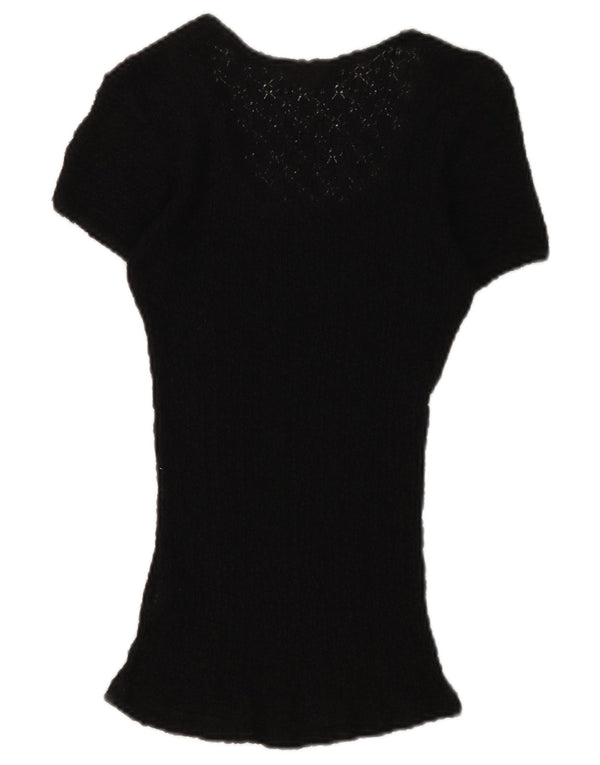Bluză Guess din dantelă pentru femei UK 12 Medium Black Floral
