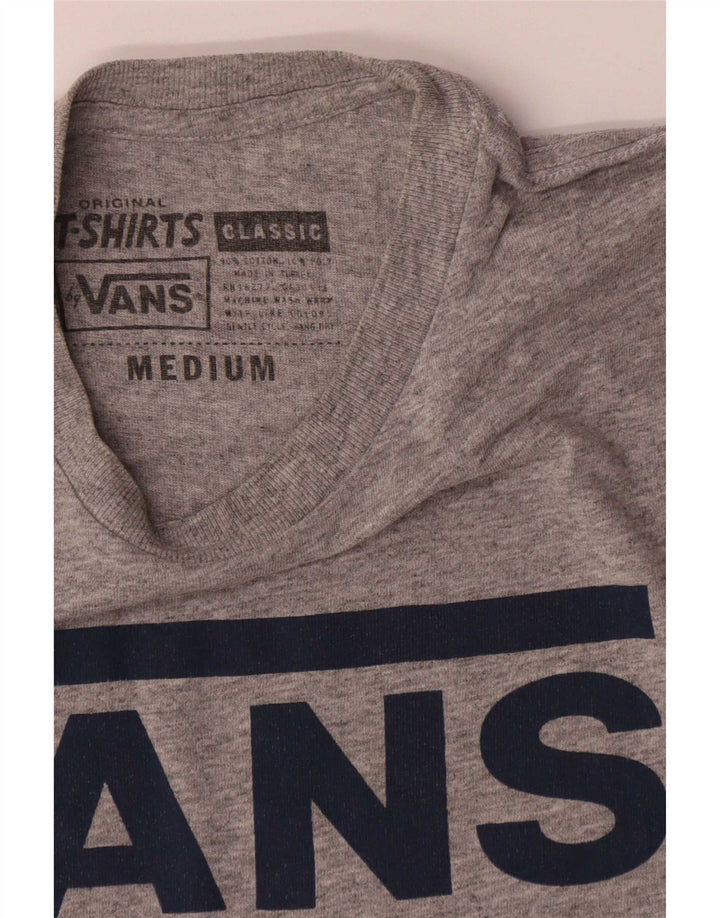 Vans Tricou grafic pentru bărbați Top bumbac gri mediu