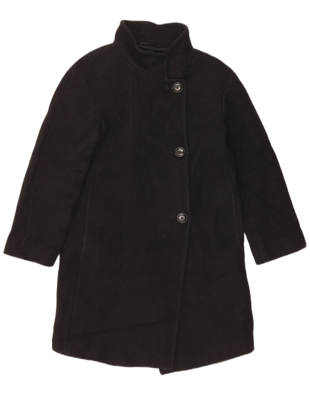 Pardesiu Massimo Dutti pentru damă, cu tăiere largă, EU 34 2XS, lână neagră