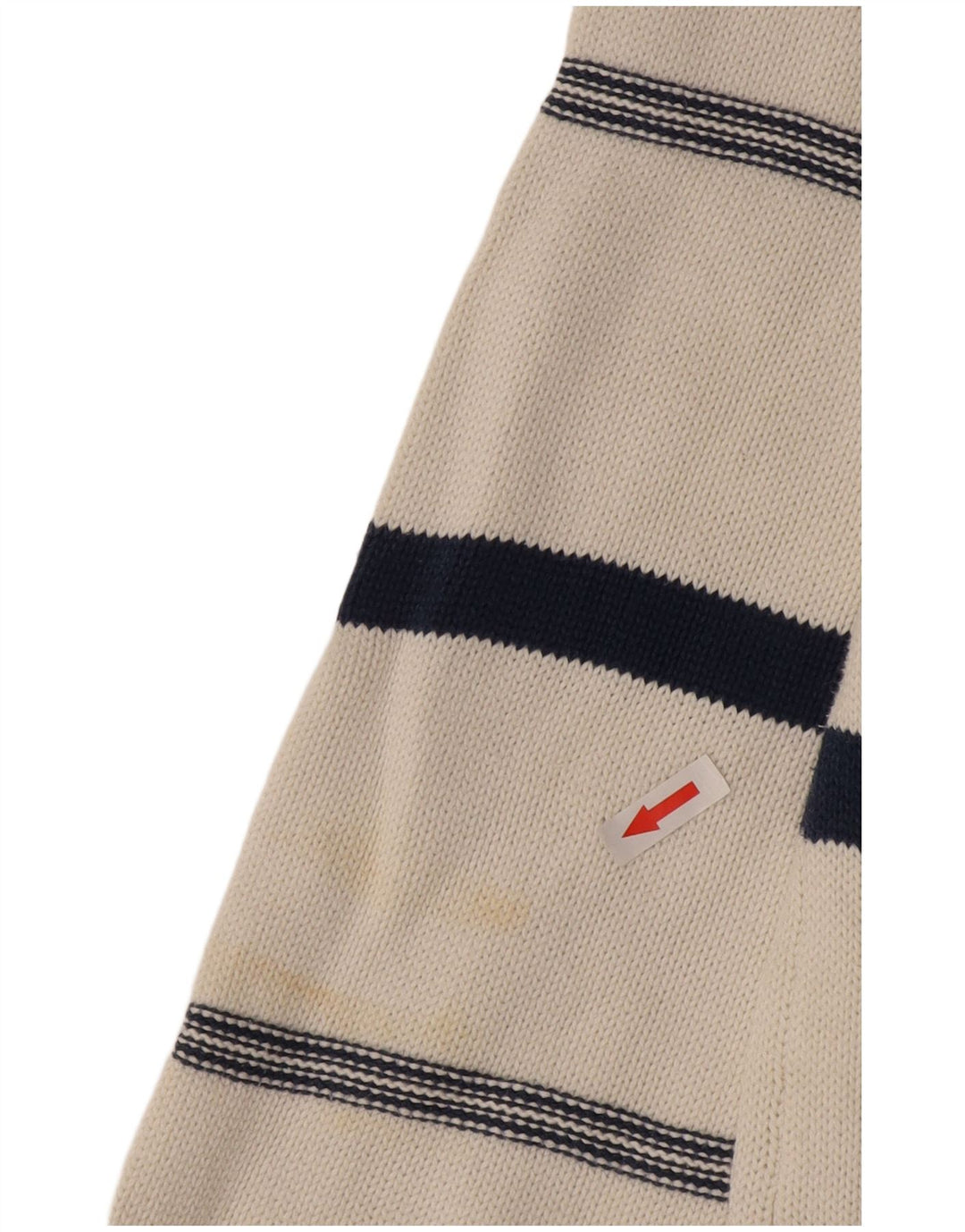 Pulover pentru bărbați Stefanel cu decolteu în V, XL, alb Argyle/Diamond