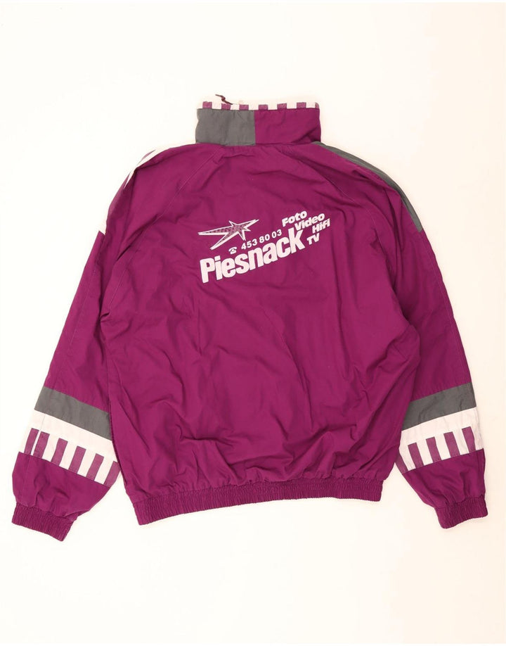 Jachetă de trening cu grafică pentru bărbați Hummel, 2XL, mov, bloc de culoare