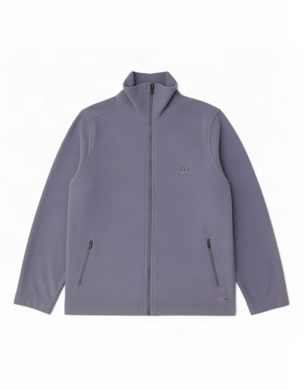 Jachetă fleece pentru femei Adidas UK 18 XL, poliester albastru