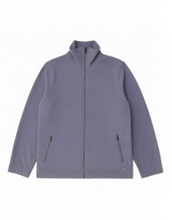 Jachetă fleece pentru femei Adidas UK 18 XL, poliester albastru