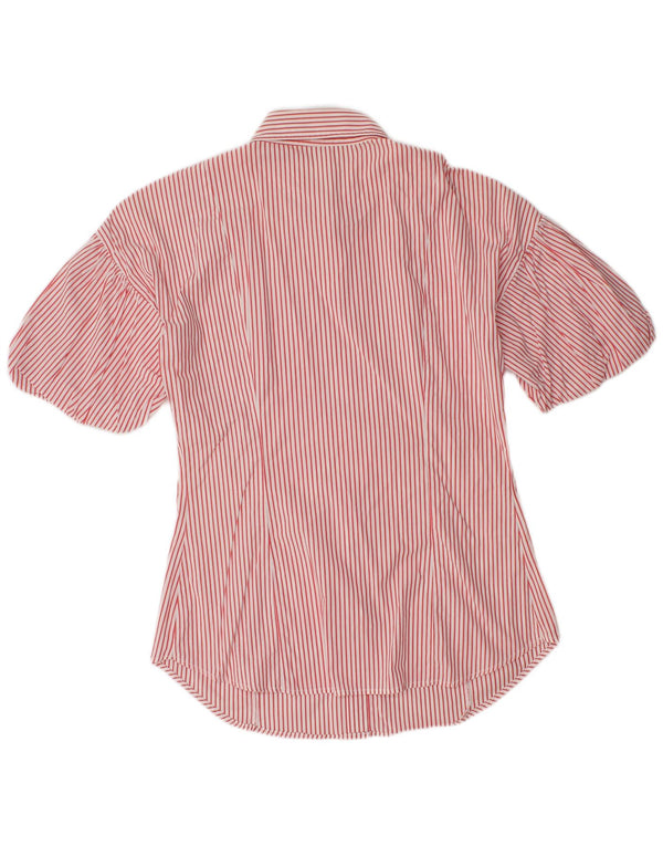 Cămașă Benetton cu mânecă scurtă pentru femei UK 14 Medium Red Dunge