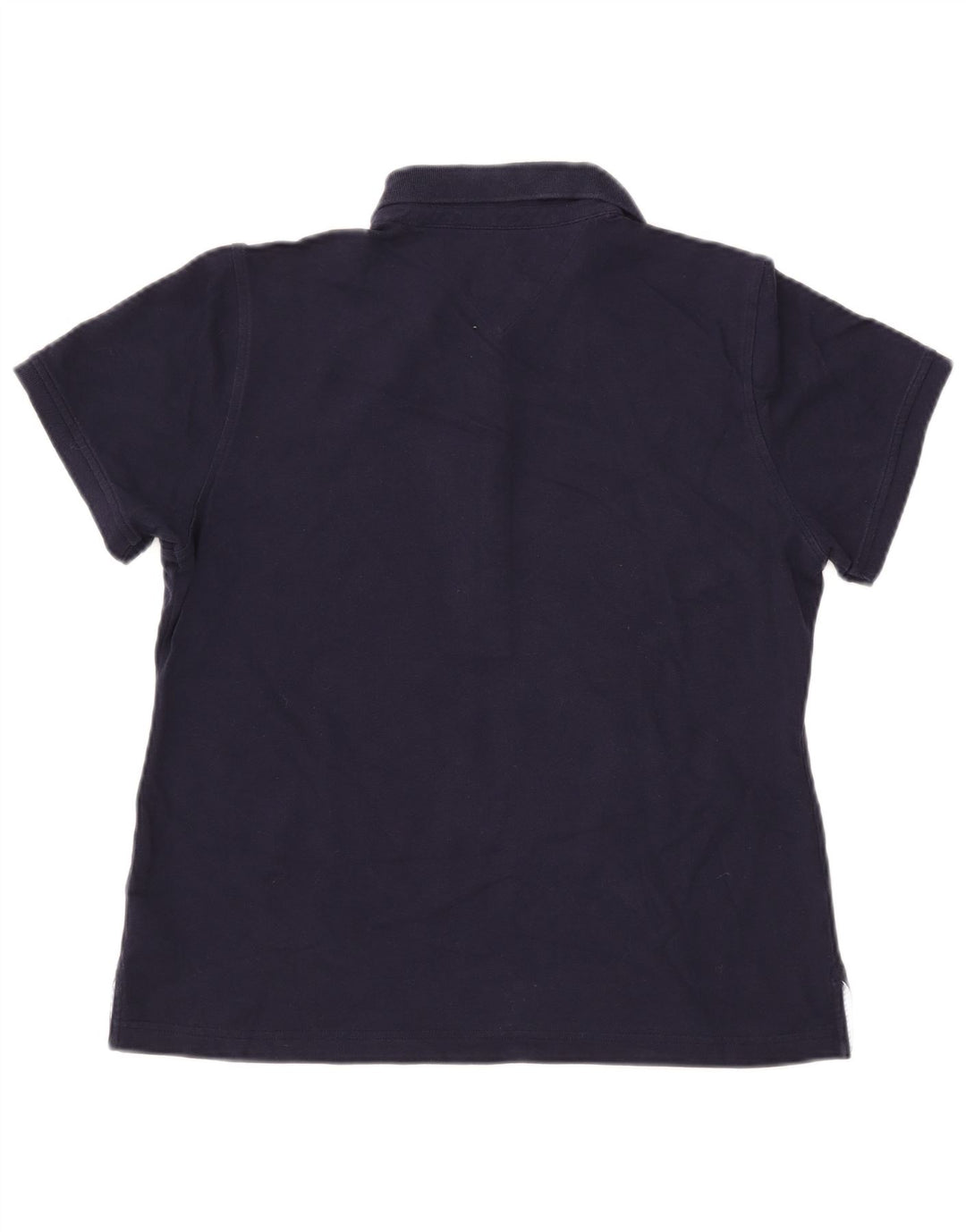 TOMMY HILFIGER Tricou polo slim pentru femei UK 18 XL Bumbac bleumarin