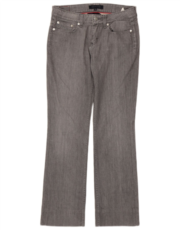 TOMMY HILFIGER Blugi drepti pentru femei W28 L30 bumbac gri