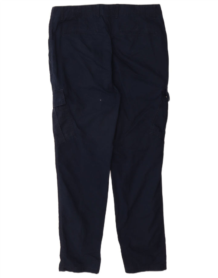 Pantaloni cargo subțiri pentru bărbați Marks & Spencer L36 L31 Bumbac bleumarin