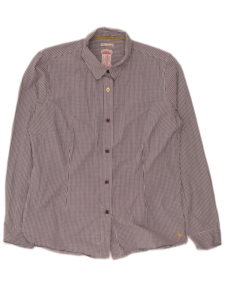 Cămașă Joules pentru femei UK 14 Medium Purple Gingham Bumbac
