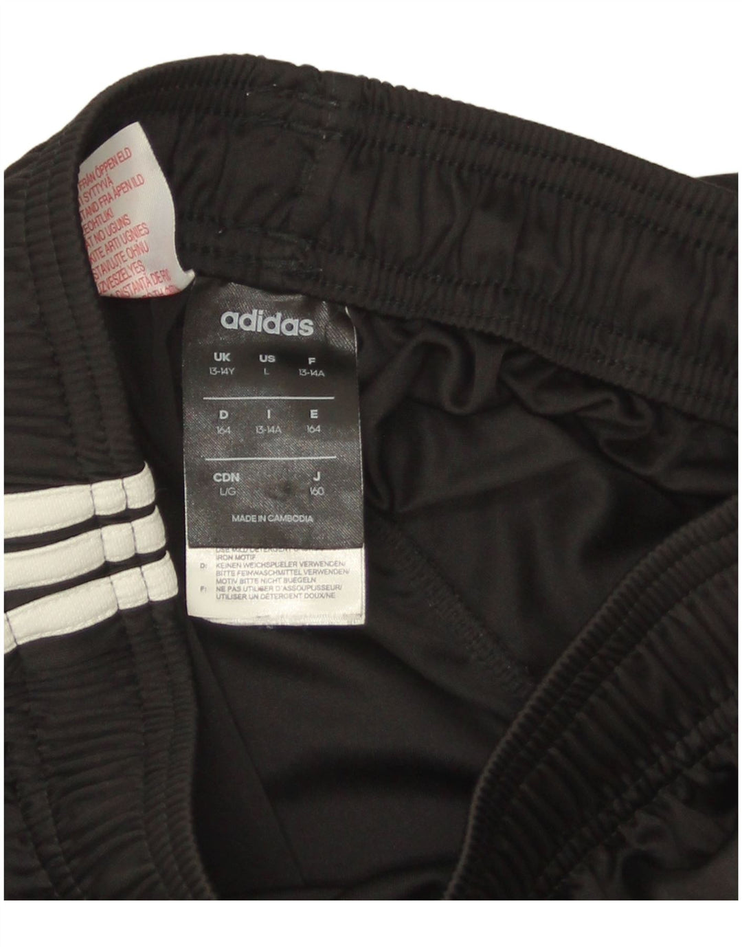 Pantaloni scurți sport adidas Climalite pentru băieți 13-14 ani poliester negru