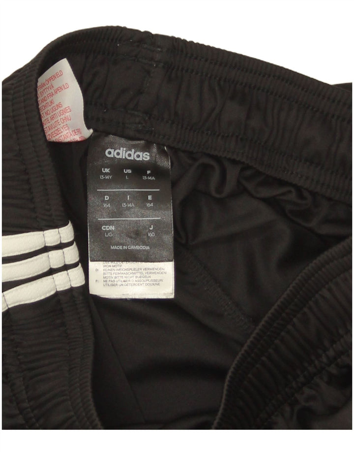 Pantaloni scurți sport adidas Climalite pentru băieți 13-14 ani poliester negru