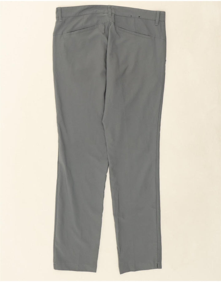 ADIDAS Mens Slim Chino Trousers W32 L32 Grey Polyester Vintage Adidas and Second-Hand Adidas from Messina Hembry 
