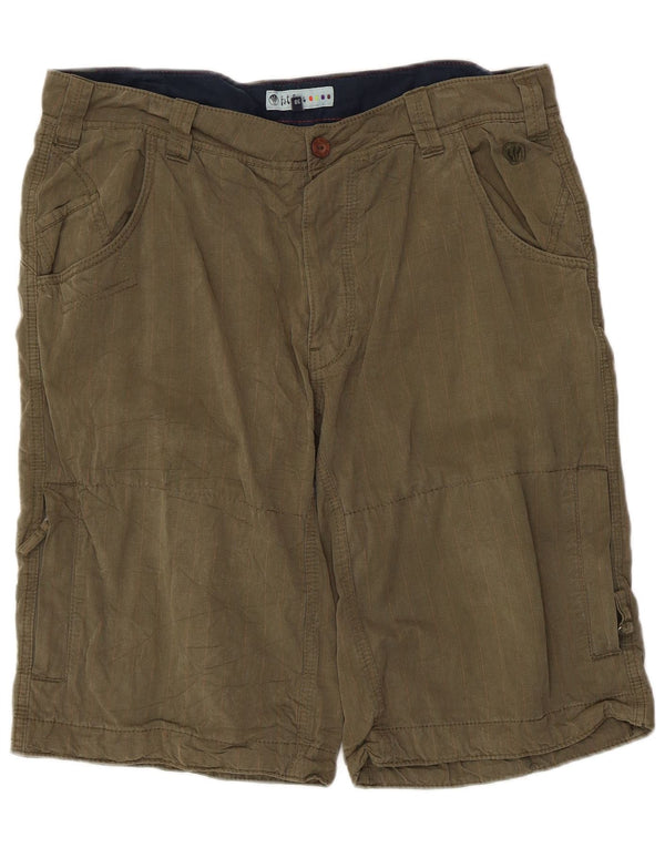 Fat Face Mens Cargo Shorts W38 XL Khaki Cotton