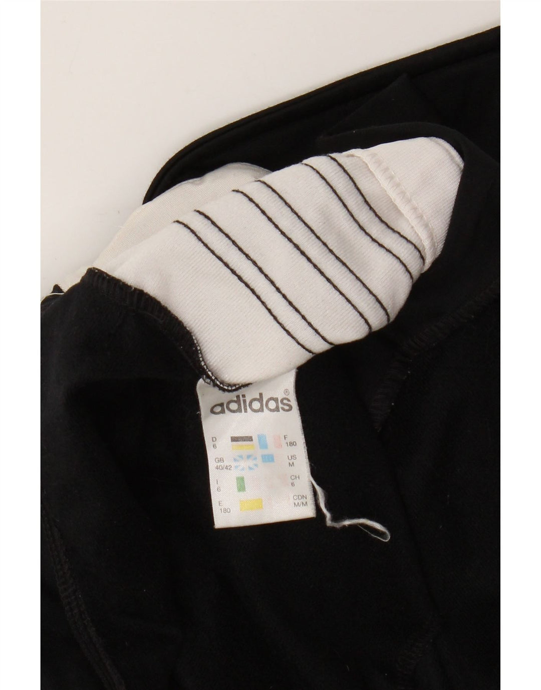 Jachetă de top pentru trening grafic Adidas pentru bărbați UK 40/42 Medium Black Colorblock