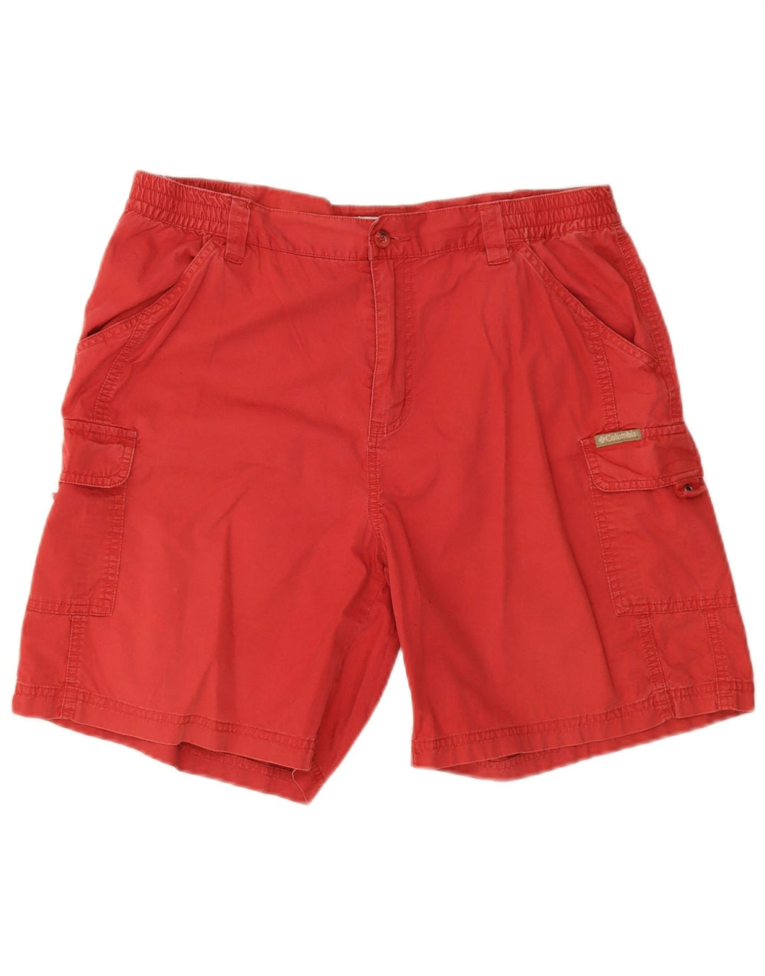 Pantaloni scurți cargo Columbia pentru femei, mari W36, bumbac roșu