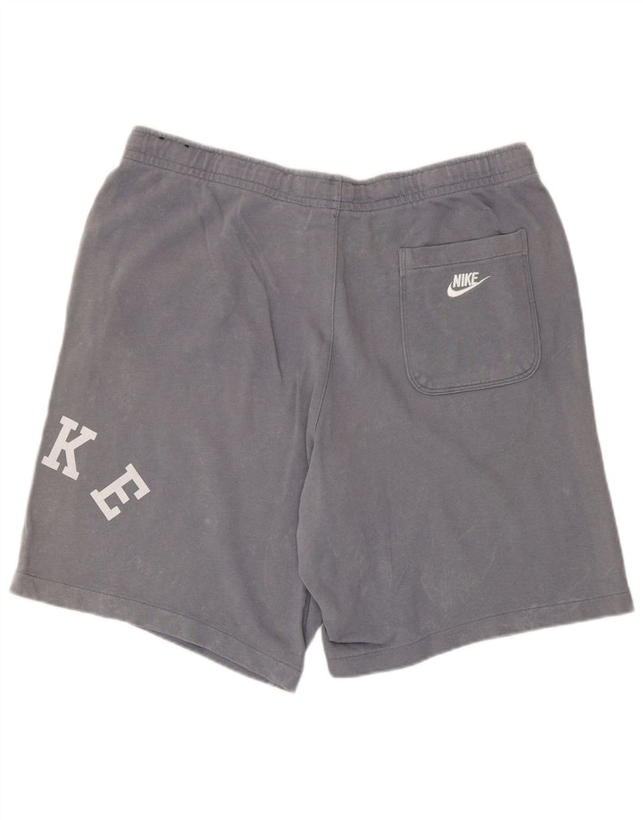 Pantaloni scurți sport grafic Nike pentru bărbați XL bumbac gri