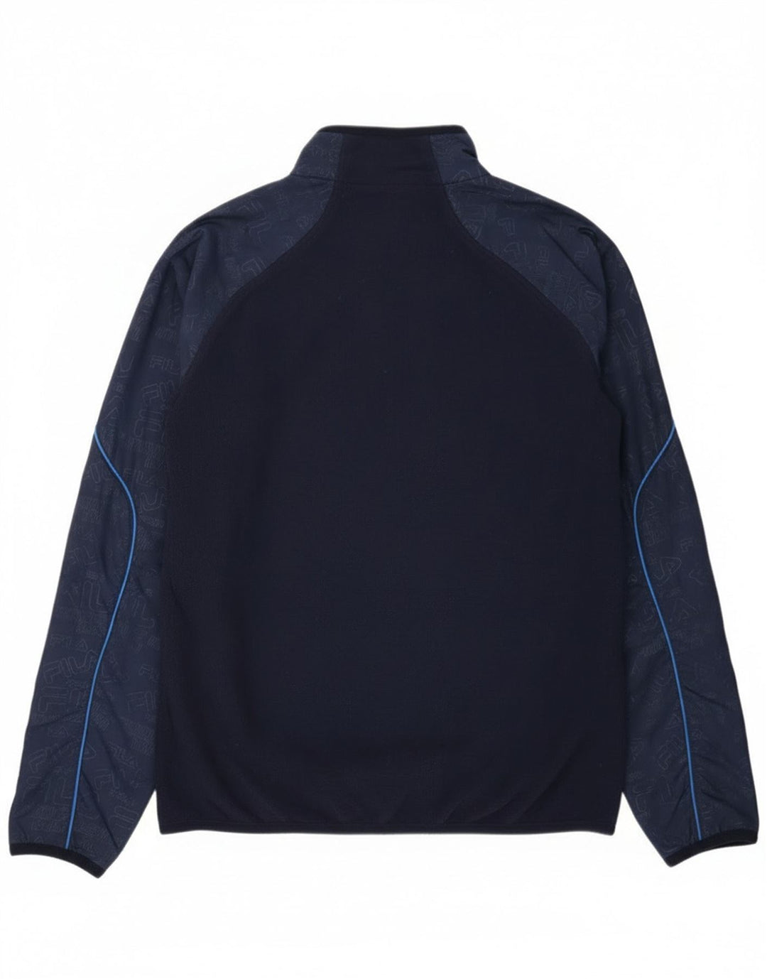 Jachetă pentru bărbați Fila Fleece UK 38 Medium, bleumarin, bumbac color bloc