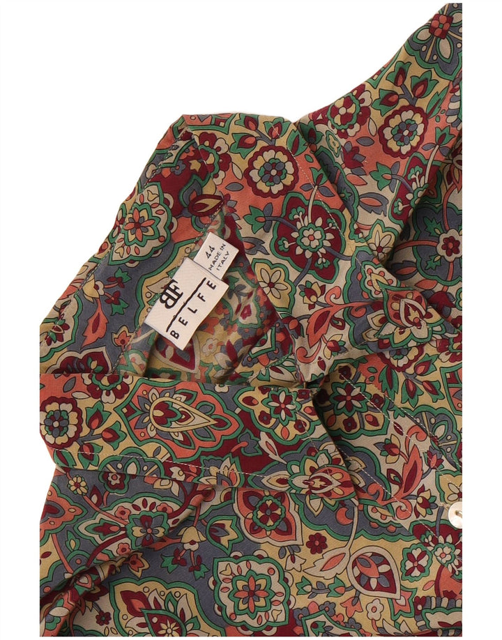 Cămașă supradimensionată cu mânecă scurtă pentru femei Belfe IT 44 Medium Multicolor Floral
