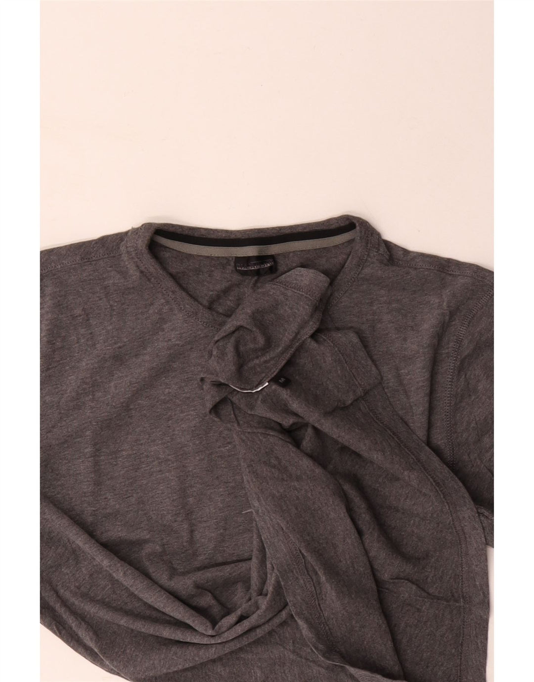 Top grafic pentru bărbați NAPAPIJRI cu mânecă lungă, gri mediu