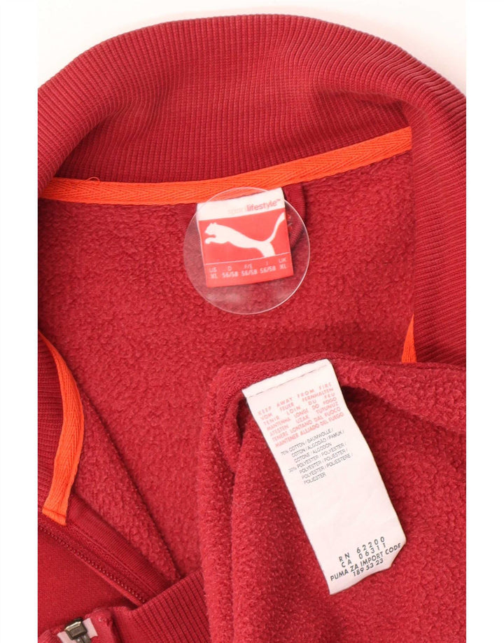 Jachetă de trening pentru bărbați Puma, XL, bumbac burgundă