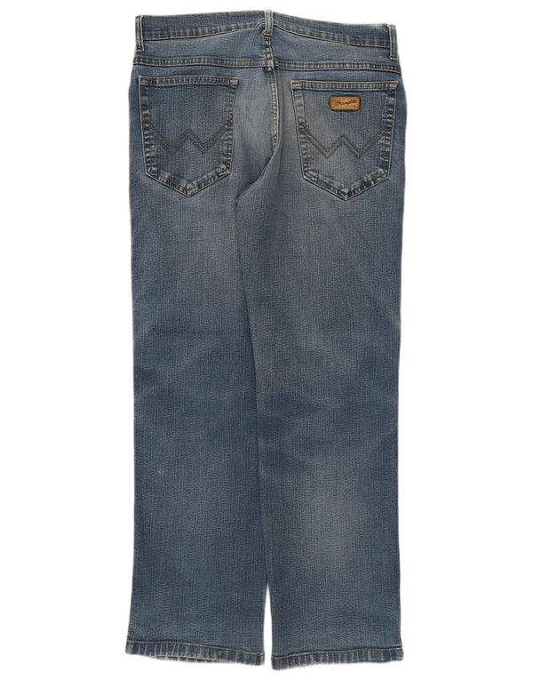 Blugi drepti Wrangler pentru bărbați Texas Stretch W32 L30 Bumbac albastru