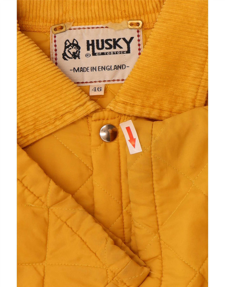 Jachetă matlasată pentru bărbați Husky UK 46 3XL Galben Poliamidă