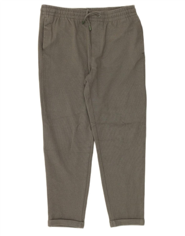 ZARA Mens Tracksuit Trousers Large Grey Viscose