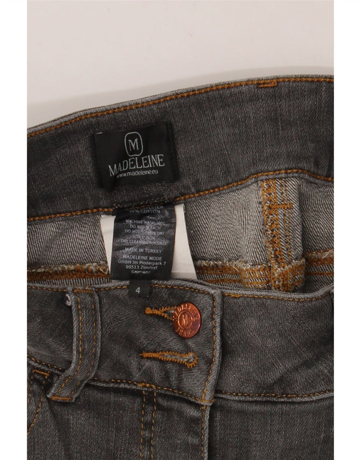 MADELEINE Womens Denim Skirt US 4 Small W26  Grey Cotton Vintage Madeleine and Second-Hand Madeleine from Messina Hembry 