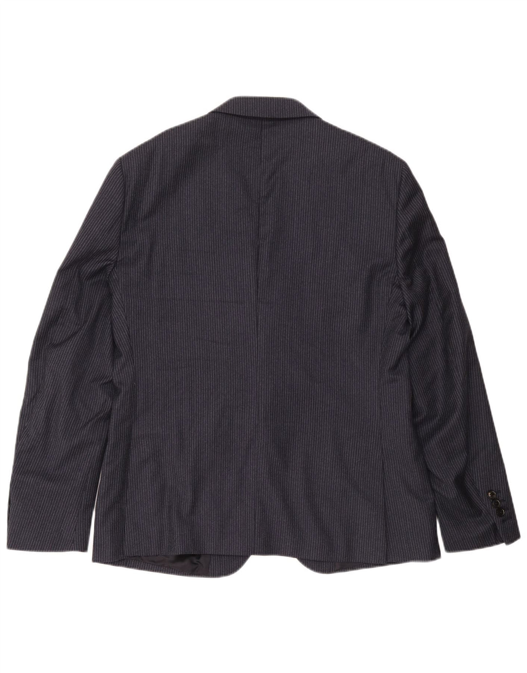 Jachetă pentru bărbați Reiss cu 2 nasturi, UK 40, lână mare, albastru, cu dungi