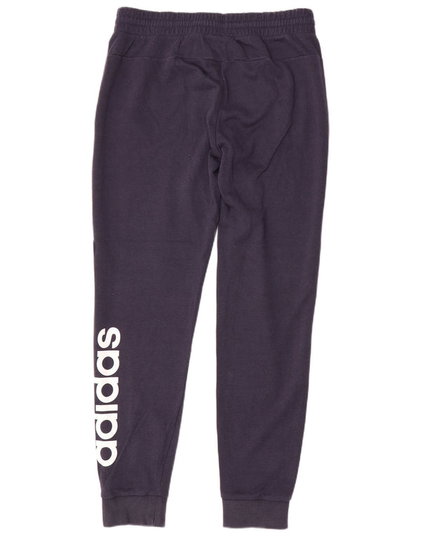 Pantaloni de trening cu grafic pentru femei Adidas Pantaloni de jogging UK 12/14 Medium Bleumarin