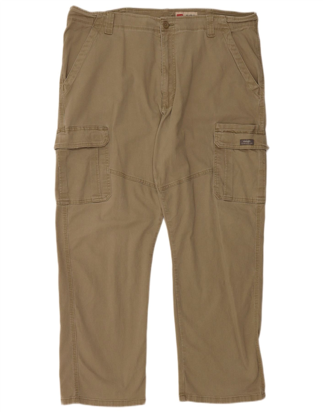 Pantaloni cargo WRANGLER pentru bărbați, cu ajustare relaxată, L40 L30, bumbac bej