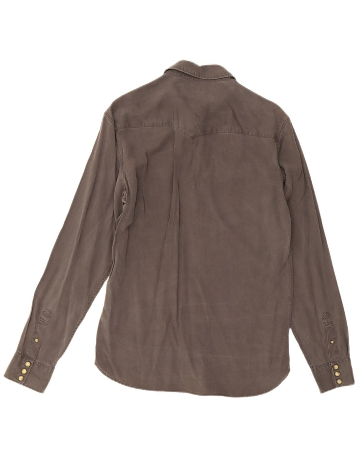 Cămașă pentru bărbați All Saints Mic Gri Lyocell