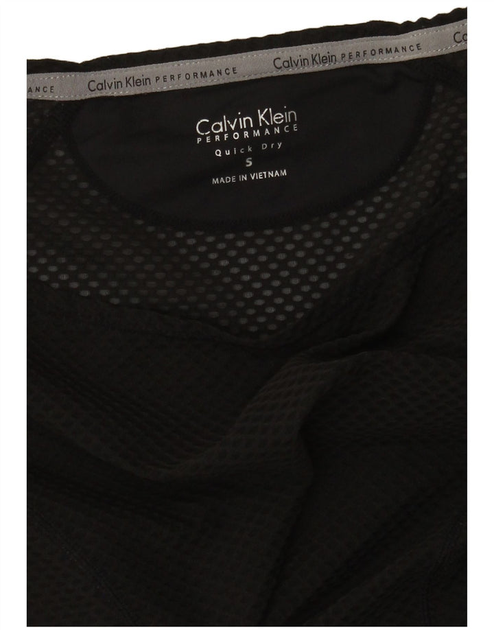Calvin Klein Top supradimensionat pentru femei cu mânecă lungă UK 10 Small Black