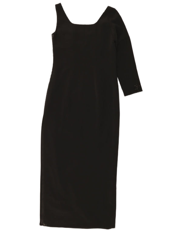 Luciano Soprani Rochie de damă cu un singur umăr UK 8 Small Black