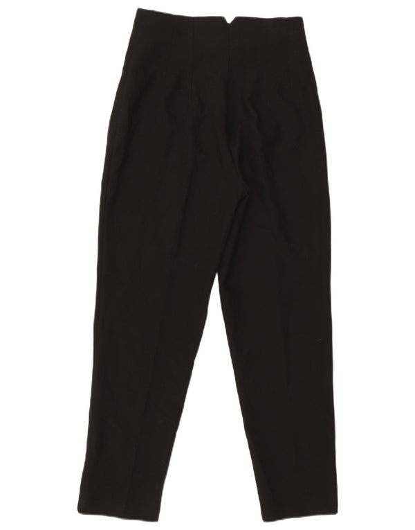 Pantaloni casual conici pentru femei cu talie înaltă Zara Mici L26 L26 Negri