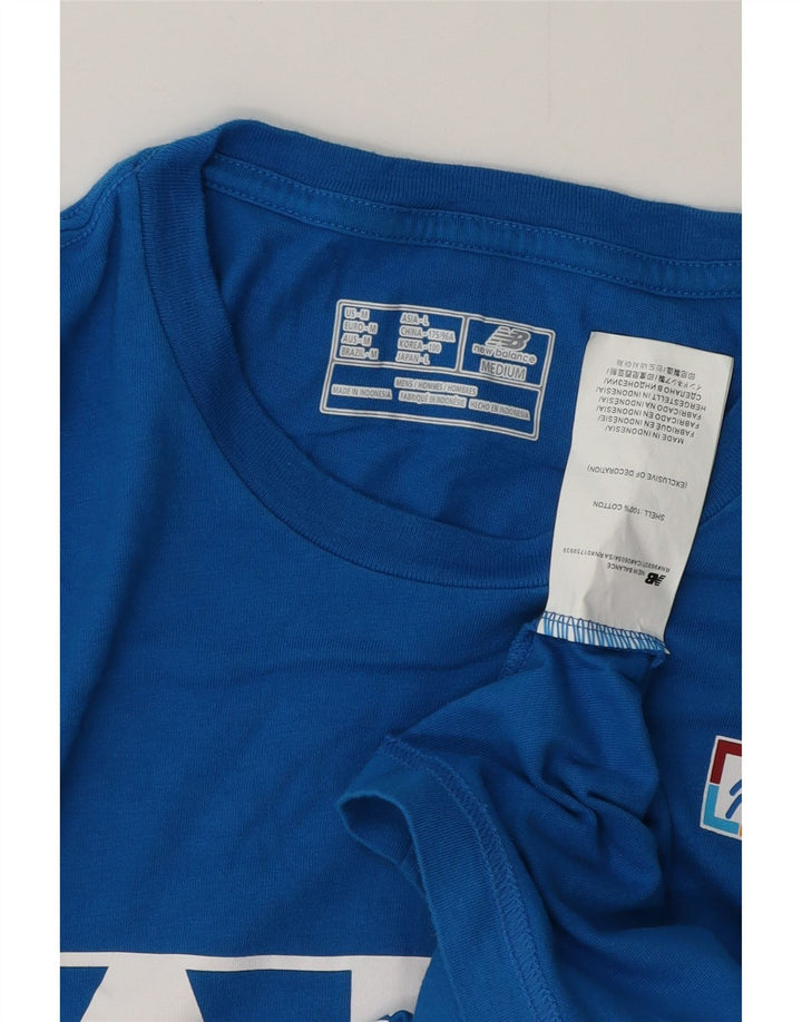 Tricou grafic pentru bărbați NEW BALANCE Top Medium Blue Bumbac