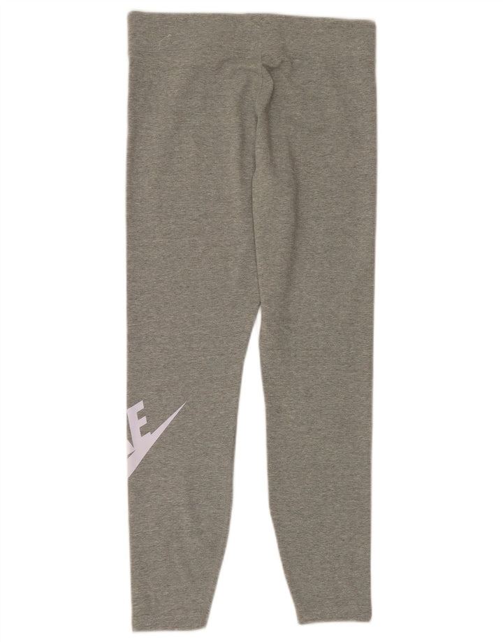 Leggings grafic Nike pentru femei UK 14, mare, gri bumbac
