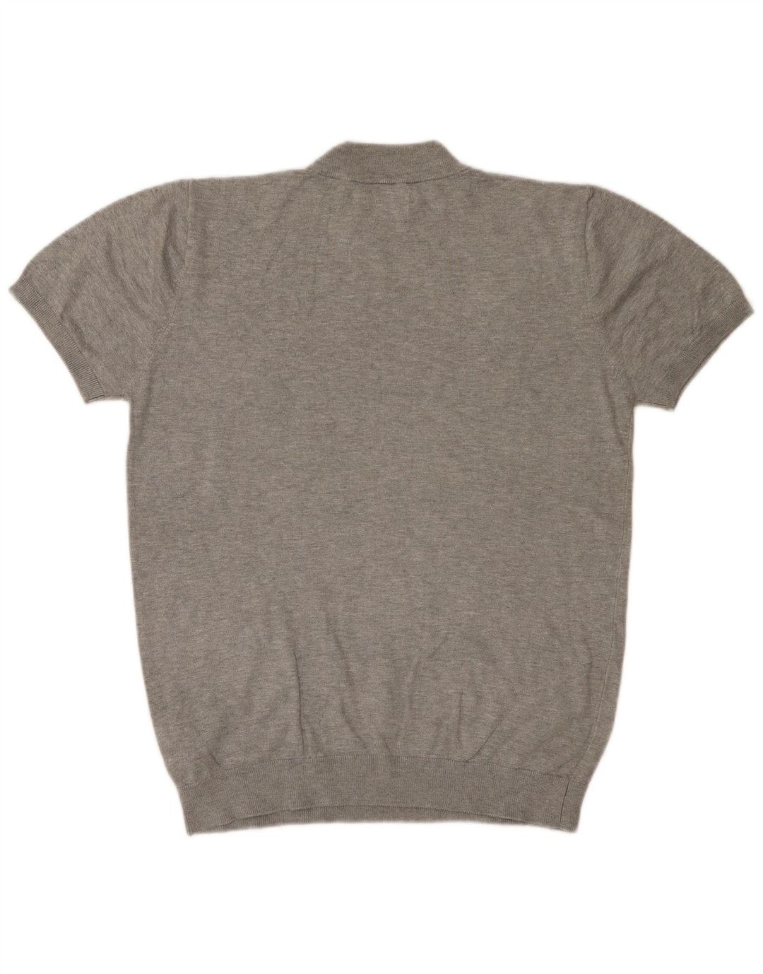 Pulover de damă ZARA cu mânecă scurtă cu gât țestoasă, mare, gri