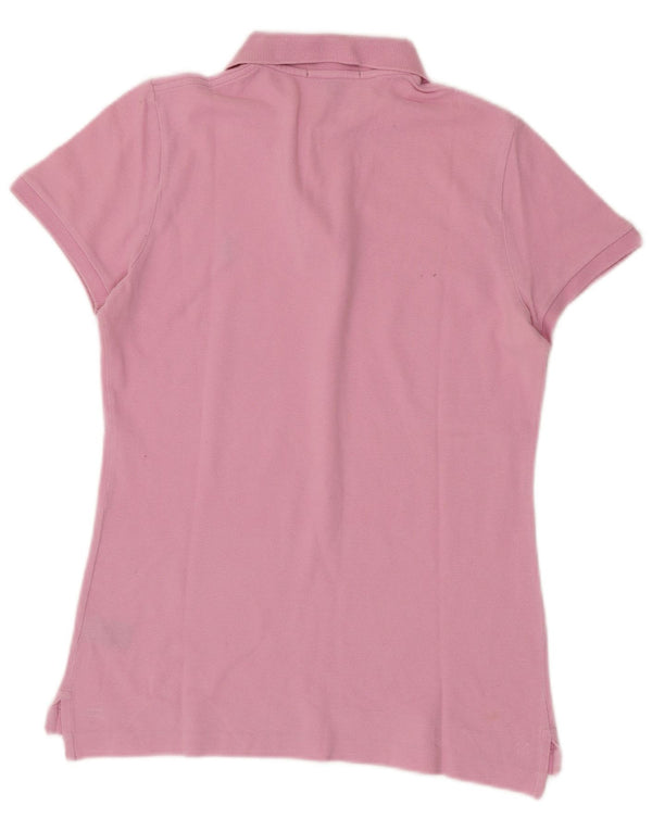 Polo strâns pentru femei Ralph Lauren UK 12, bumbac roz mediu