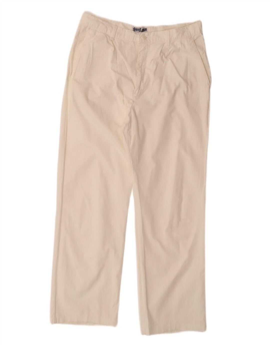 VINTAGE Womens Straight Chino Trousers W30 L29 White