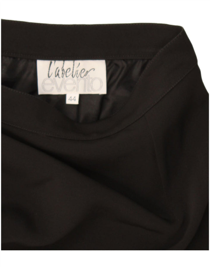 Fusta creion vintage pentru femei IT 44 Medium W30 Negru