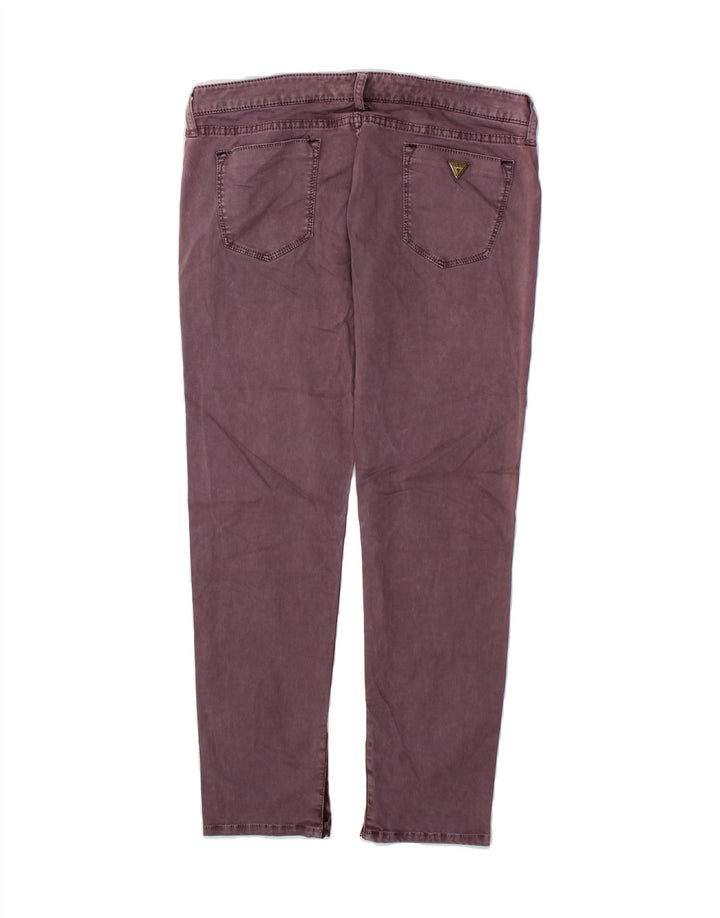 GUESS Womens Beverly Slim Jeans W33 L28 Purple Cotton Vintage Guess and Second-Hand Guess from Messina Hembry 