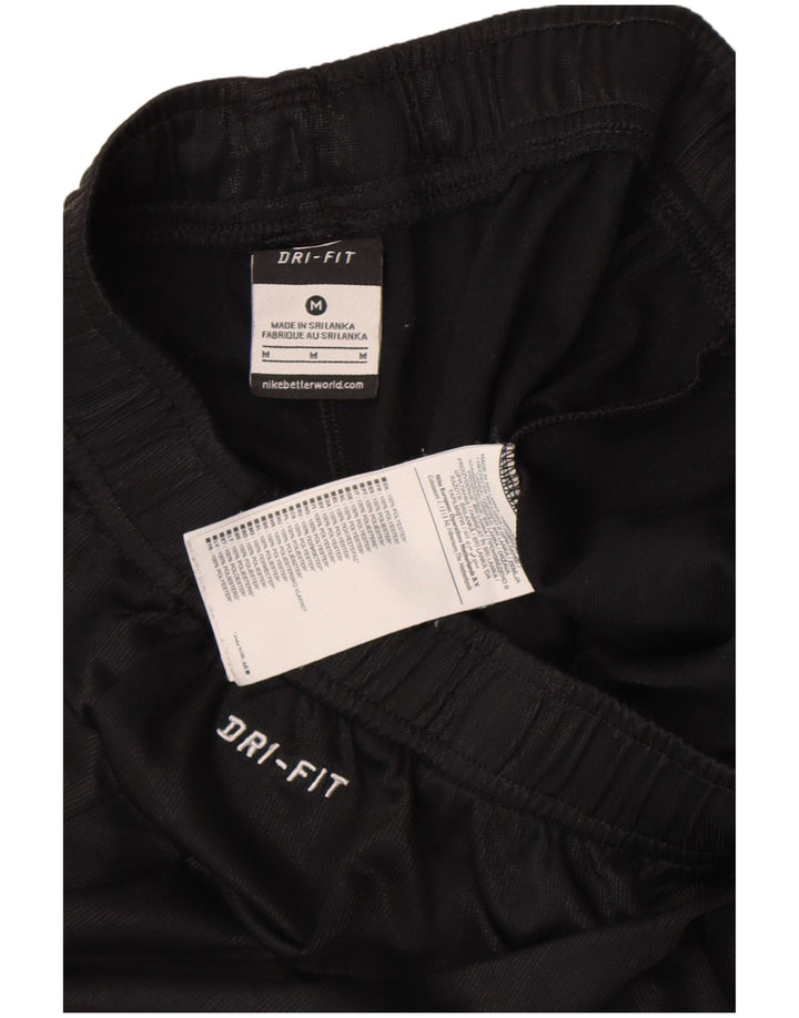 Pantaloni scurți sport NIKE Dri Fit pentru bărbați, poliester cu dungi negre medii