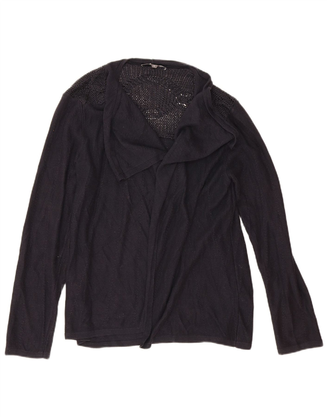 Pulover cardigan supradimensionat pentru femei Marks & Spencer UK 14 mare bleumarin