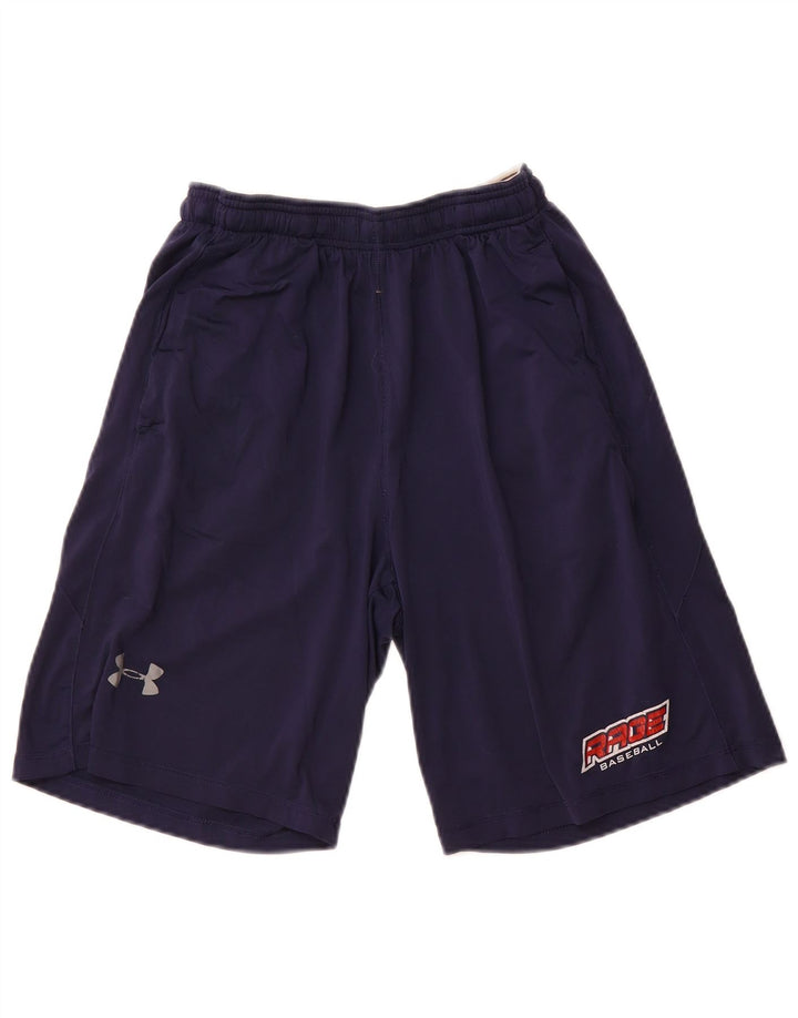 Pantaloni scurți sport Under Armour Rage Baseball Graphic pentru bărbați, mici, bleumarin
